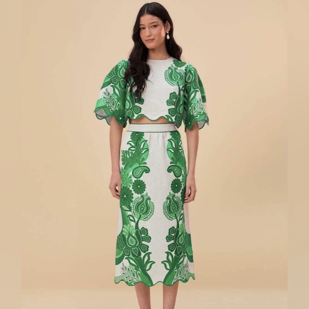 Farm Rio Skirt & Top Set size Large. Great condition.